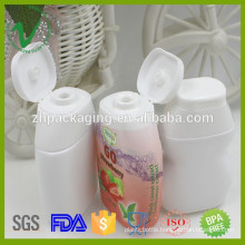 40ml customized HDPE soft squeeze plastic ketchup bottle with flip top cap